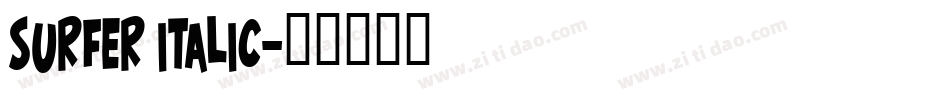 Surfer Italic字体转换